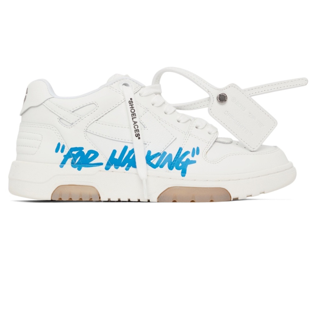 Off-White White & Blue Out Of Office Sneakers